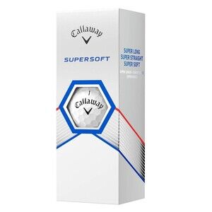 4-Sleeves Callaway SuperSoft White Golf Balls Super Long Super Straight